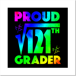 Proud 11th Grader Square Root of 121 Teachers Students Posters and Art